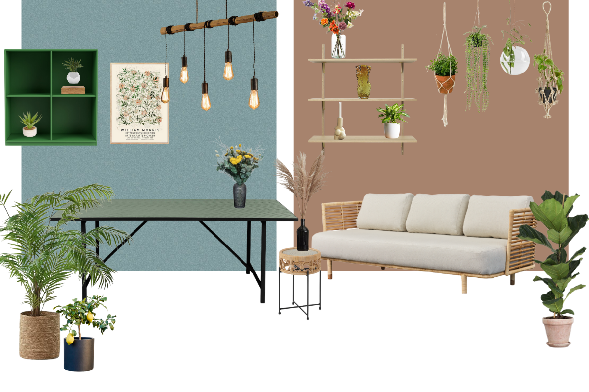 moodboard indoor greenery